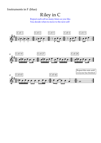 Music for ALL - Performing Minimalist Music: Riley in C | Teaching ...