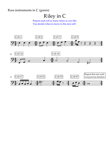 Music for ALL - Performing Minimalist Music: Riley in C | Teaching ...