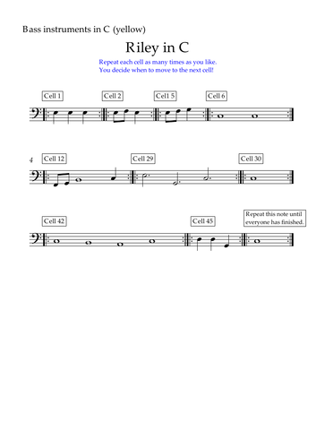 Music for ALL - Performing Minimalist Music: Riley in C | Teaching ...