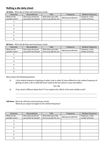 Relative frequency | Teaching Resources