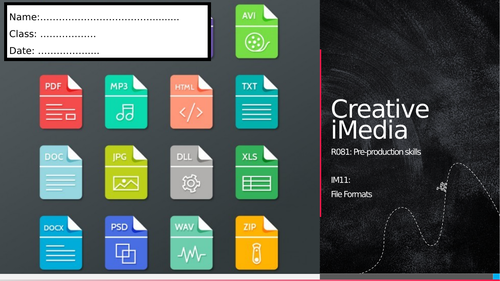 R081 - IM11: File formats (Workbook)