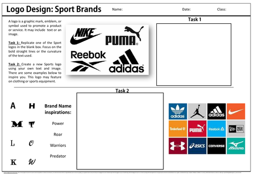 D&T cover work/cover lesson worksheet - Logo Design | Teaching Resources