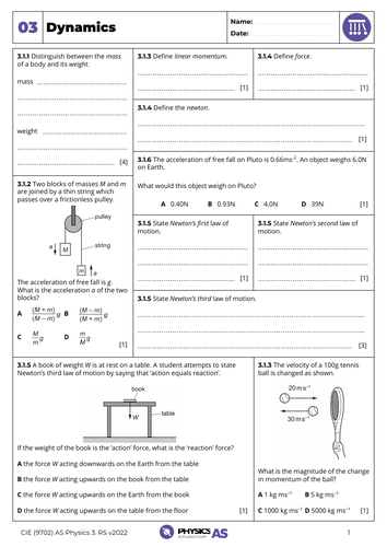 Physics Revision Sheets Teaching Resources