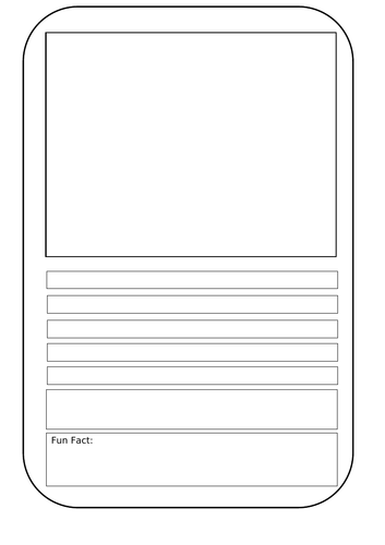 Printable Blank Top Trumps Template - Templates Printable