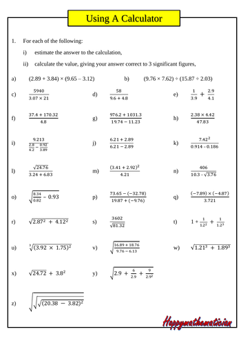 gcse-calculator-practice-challenge-with-answers-teaching-resources