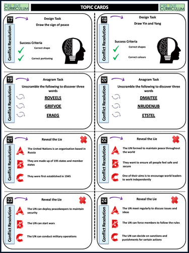 Conflict Resolution KS2 Task Cards | Teaching Resources