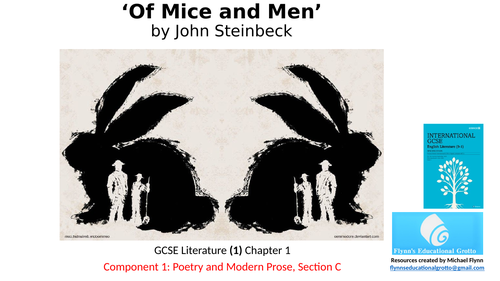 GCSE English Literature: (1) Of Mice and Men – Chapter 1 | Teaching ...