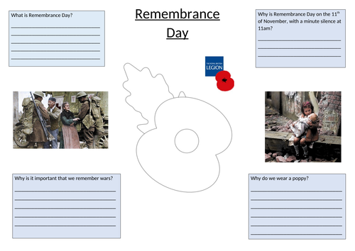 Remembrance Day Worksheet