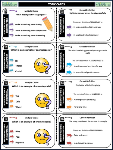 Personification Onomatopoeia | Teaching Resources