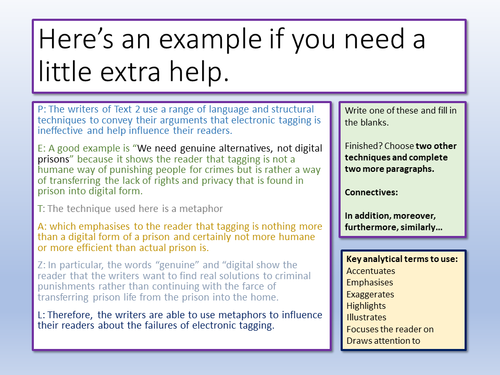 Edexcel English Language Paper 2 Q3 | Teaching Resources