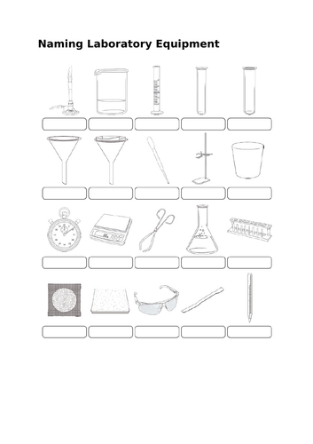 Laboratory Equipment worksheets | Teaching Resources