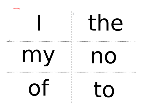 Read Write Inc (RWI) Red Words | Teaching Resources