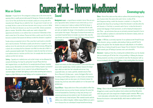 Mood Boards - media studies coursework