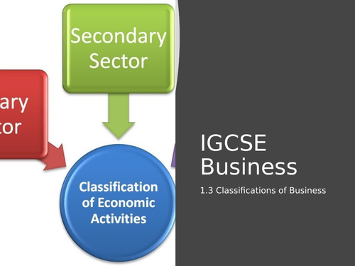 GCSE Business Classification of Businesses Lesson Resources | Teaching ...