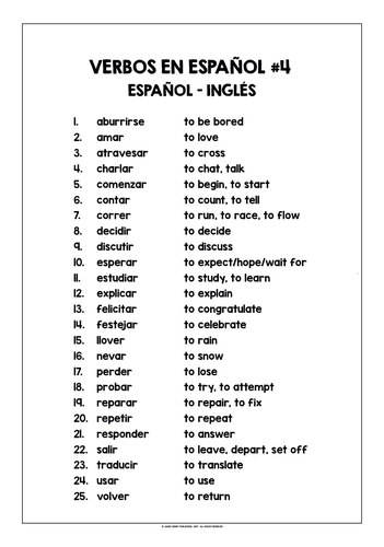 Felicitar 2025 imperfect conjugation