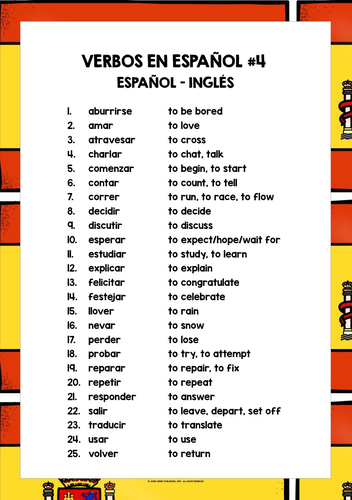 Felicitar 2025 imperfect conjugation