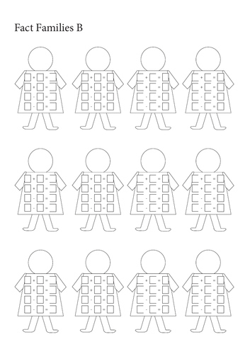 Fact Families Worksheets | Teaching Resources