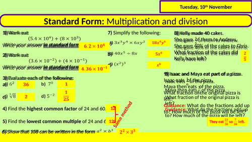 standard-form-multiplication-and-division-teaching-resources