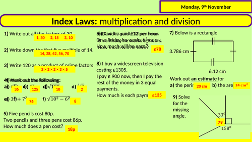 index-laws-multiplication-and-division-teaching-resources