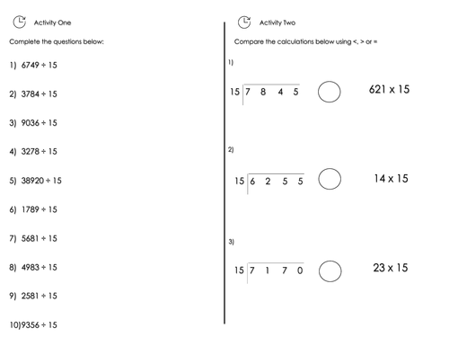 Written Division Bundle (5 lessons) | Teaching Resources