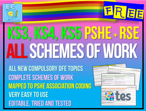 Complete PSHE + RSE Schemes of Work KS3 KS4 KS5 | Teaching Resources