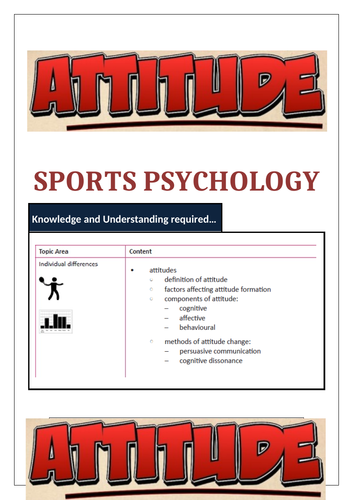 ocr-a-level-pe-sports-psychology-ilt2-attitude-teaching-resources