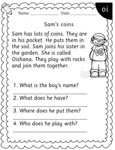 RWI Set 3 Phonics Reading Comprehension Worksheets: Boosting Skills and ...