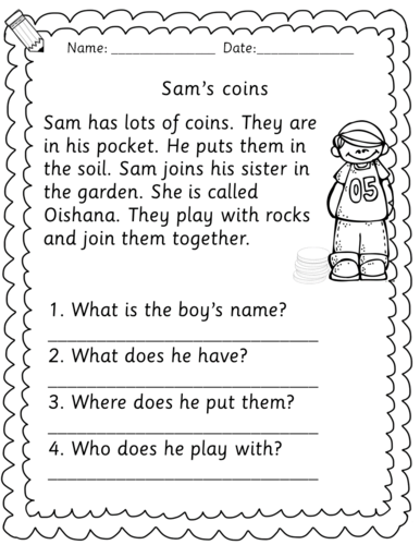 Year 1   Year 2  Year 3 Rwi Set 3 Phonics Reading Comprehension - A E 