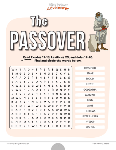 Freebie the passover word search puzzle teaching resources