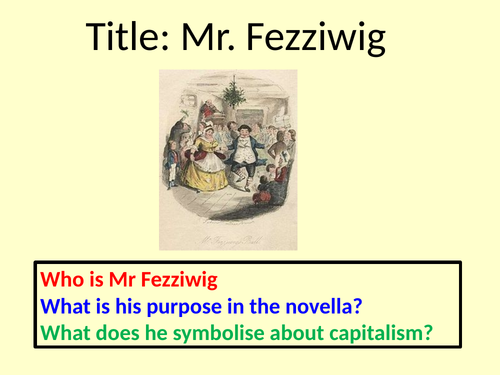 Fezziwig - A Christmas Carol