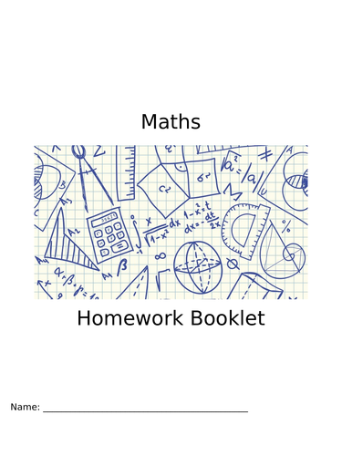 Maths Homework Booklet | Teaching Resources