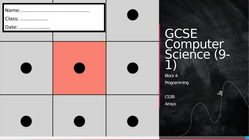 CS38: Arrays (Workbook)