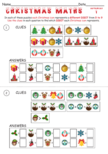 Maths puzzle store images