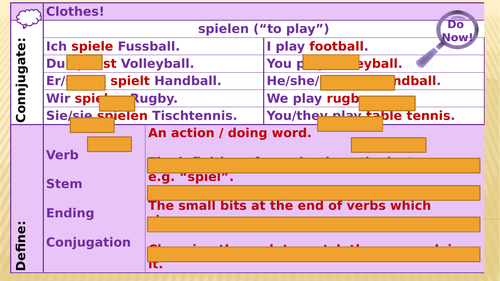 Y7 German Lesson 39 - Types of Houses and Areas