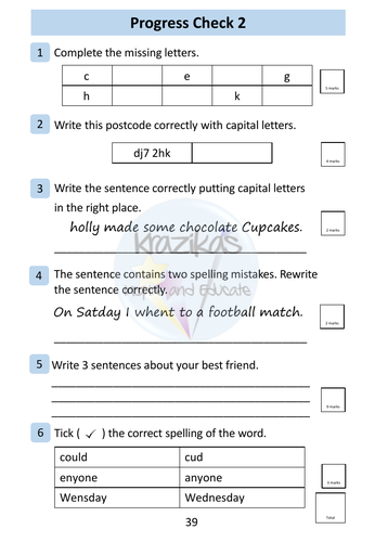English Functional Skills Entry Level 1 Writing Workbook | Teaching ...