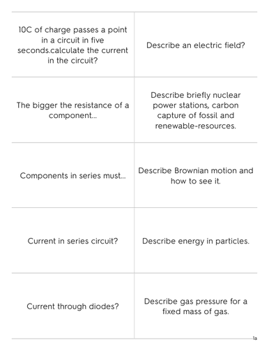 AQA Physics Paper 1 GCSE (e)Flashcards | Teaching Resources