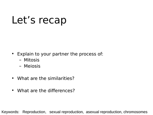 AQA GCSE Biology (9-1) B13 Reproduction - Revision Resources | Teaching ...