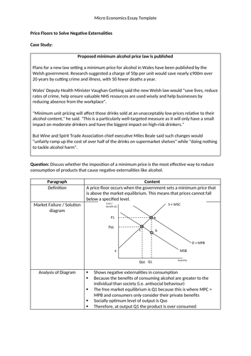 economics a level essay plans