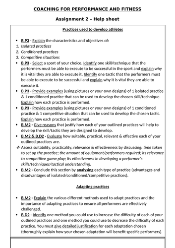 btec sport level 3 unit 6 assignment 2