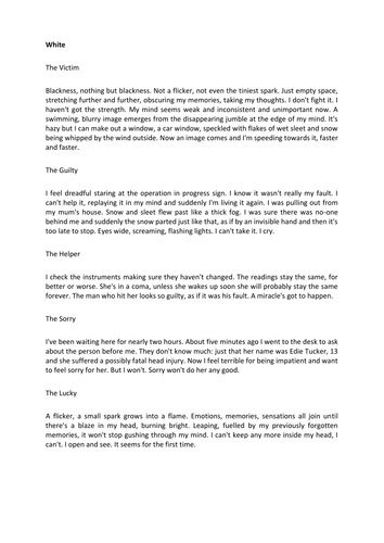 ks3 english reading comprehension lesson plan 06 white teaching resources
