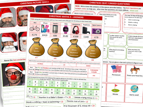 Christmas Activity Worksheets | Teaching Resources