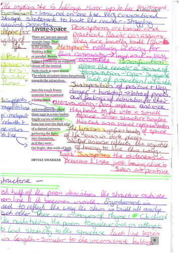 'Living Space' annotations