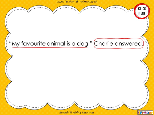 Direct Speech - Year 3 and 4 | Teaching Resources