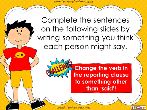 Direct Speech - Year 3 and 4 | Teaching Resources