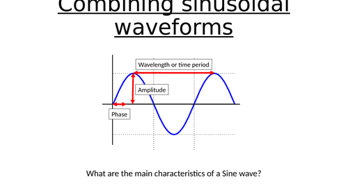 Btec Engineering Combining Sinusoidal Waveforms Powerpoint