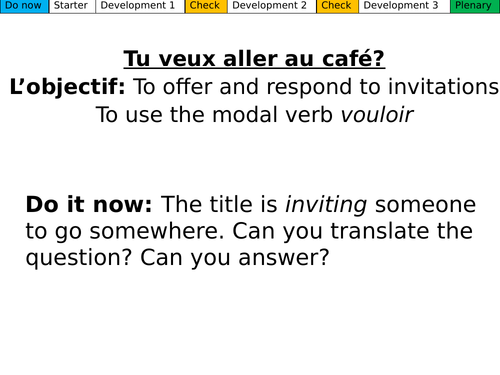 Tu veux aller au café? Dynamo 1 Module 5,2