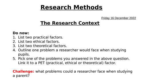 what is in context research