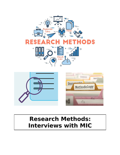 AQA A level Sociology - Methods in Context - Interviews - UPDATED 2023