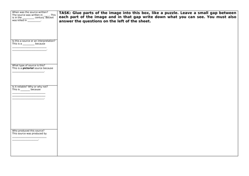 KS3 History Scheme of Work - The Murder of Thomas Becket / Henry vs The Church