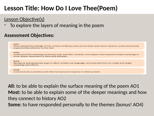 How Do I Love Thee Sonnet 43 Lessons Teaching Resources